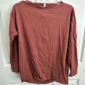 lululemon athletica Rust Long Sleeve Shirt